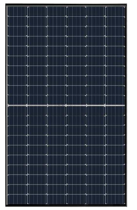 Celočerný fotovoltaický panel 1684 x 1002 x 35 mm, 18,6 kg, články: 120 (6 x 20)