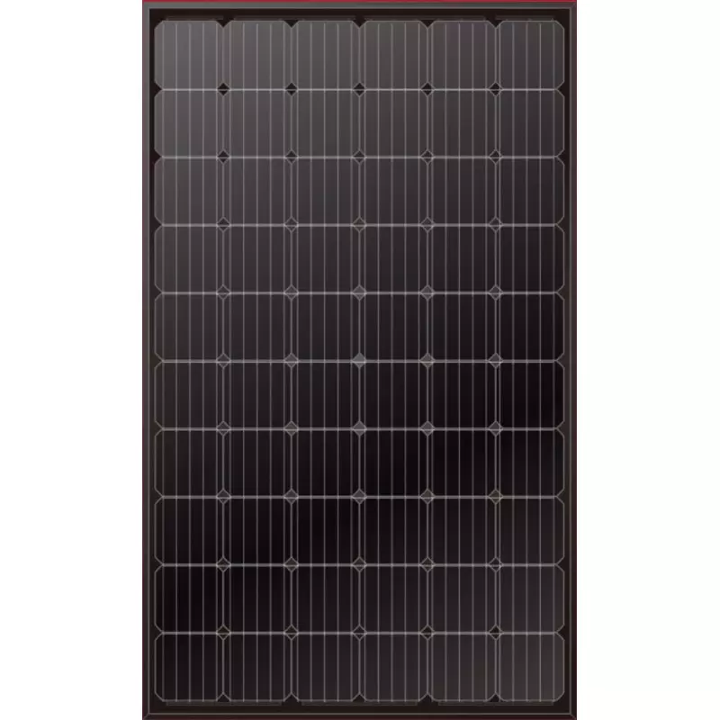 Celočerný fotovoltaický panel, 1650 x 991 x 35 mm, 17,5 kg, články: 60 (6 x 10)