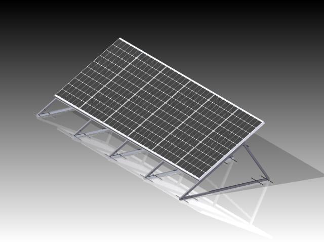 Al stojan pro 6 fotovoltaických panelů na rovnou střechu.